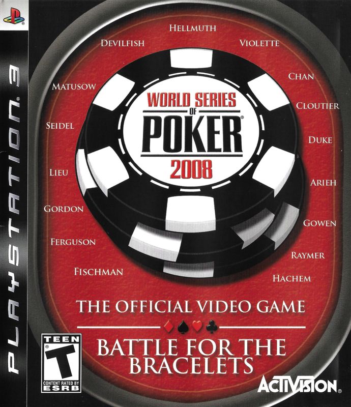 World Series of Poker 2008 box art for Playstation 2